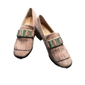 VANELi Suede Arman Block Heel pumps sz 7.5.